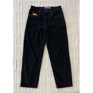 EMPYRE Baggy Corduroy Pants Black Streetwear Skateboard Skater Mens 30 x 30